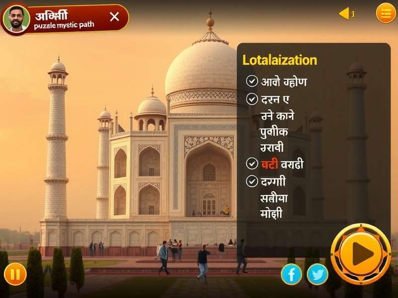 Taj Mahal Mystic Path puzzle solving interface